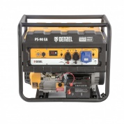 Генератор бензиновый PS 90 EA, 9,0 кВт, 230В, 25 л, коннектор автоматики, электростартер Denzel